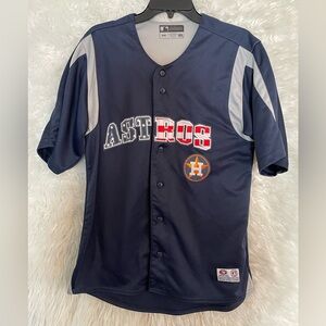 Houston Astro’s True Fan Genuine MLB Merchandise Men’s Baseball Jersey. Size M